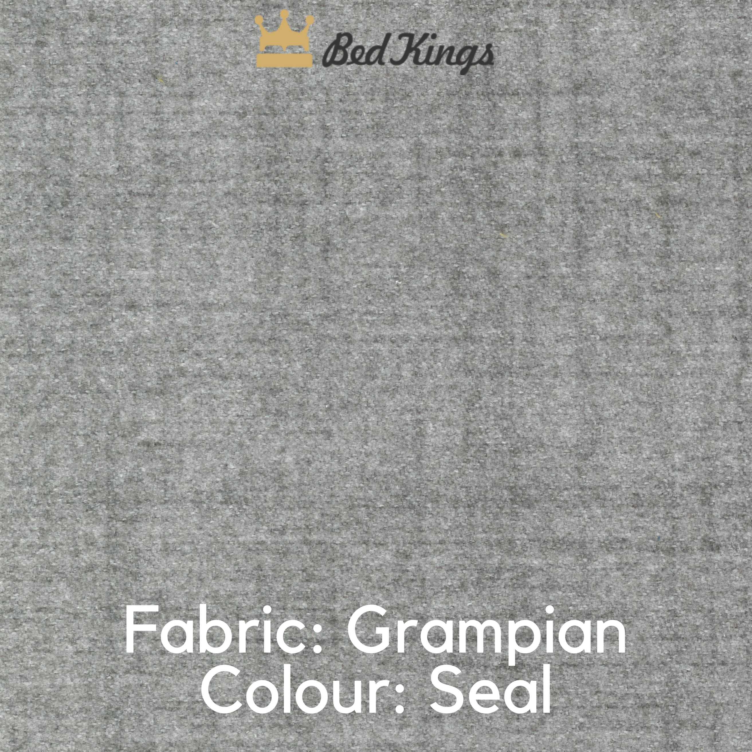 Bed Kings Fabric Swatch Grampian Fabric - Seal (Colour Swatch) Bed Kings