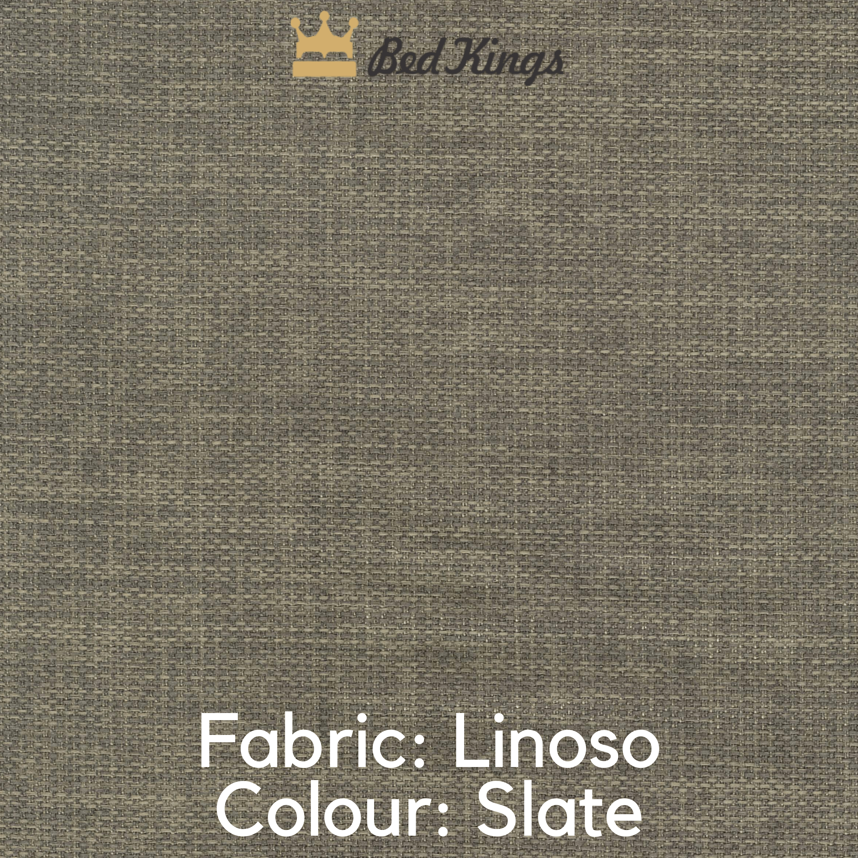 Bed Kings Fabric Swatch Linoso Fabric - Slate (Colour Swatch) Bed Kings