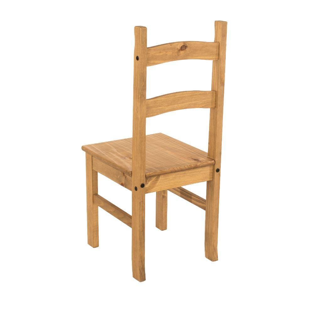 Core Products Dining Chairs Corona - Solid Pine Chairs (Pair) - Antique Waxed Pine Bed Kings