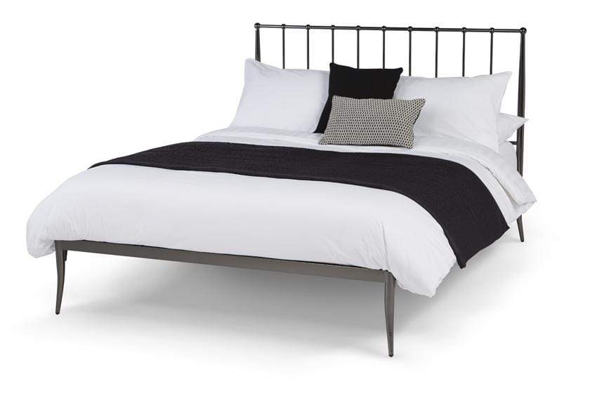 Serene Metal Bed Saturn Metal Precious Metal Bed - Black Bed Kings