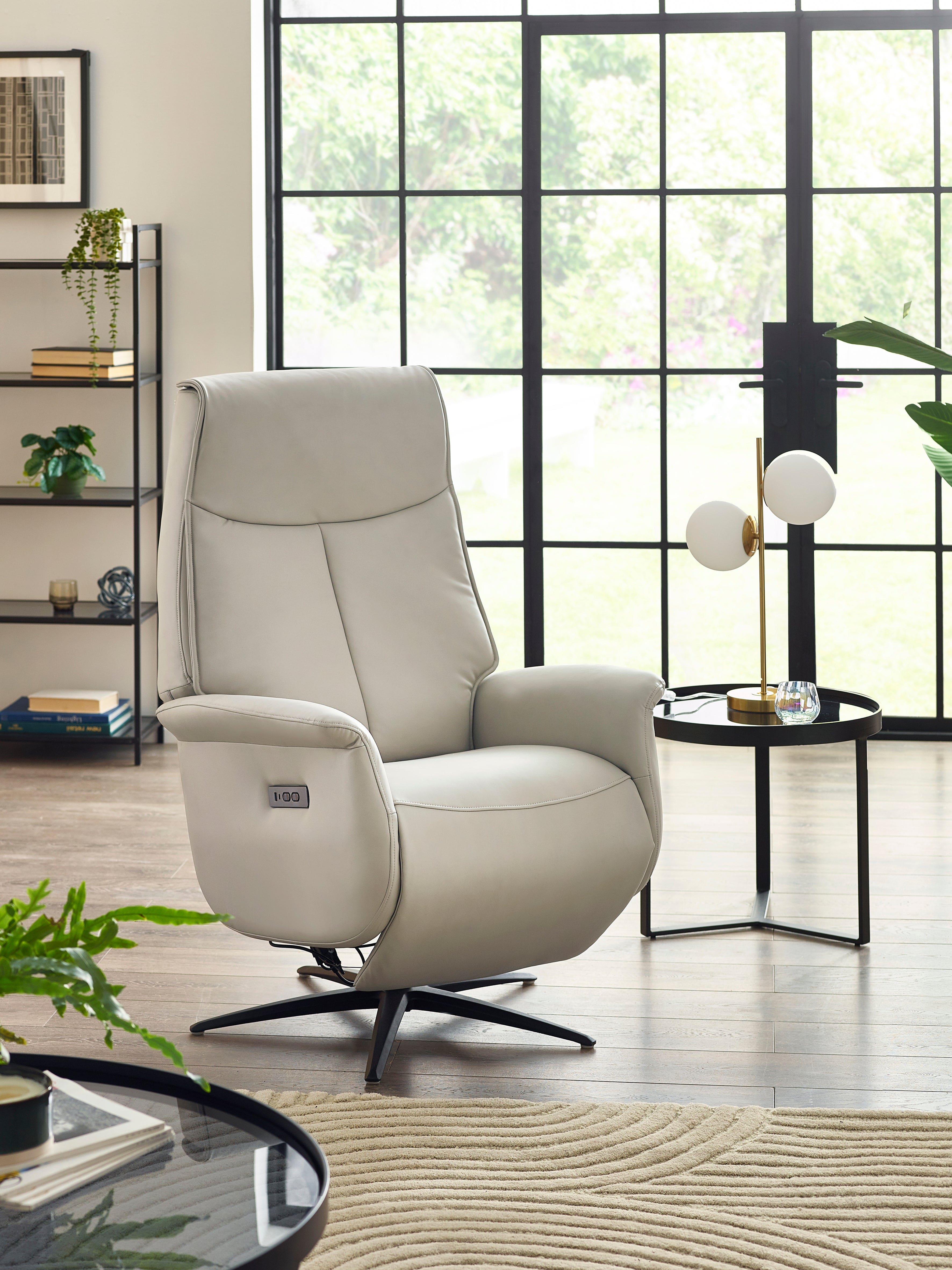 Julian Bowen Armchair Sofia Dual Recliner - Grey Bed Kings