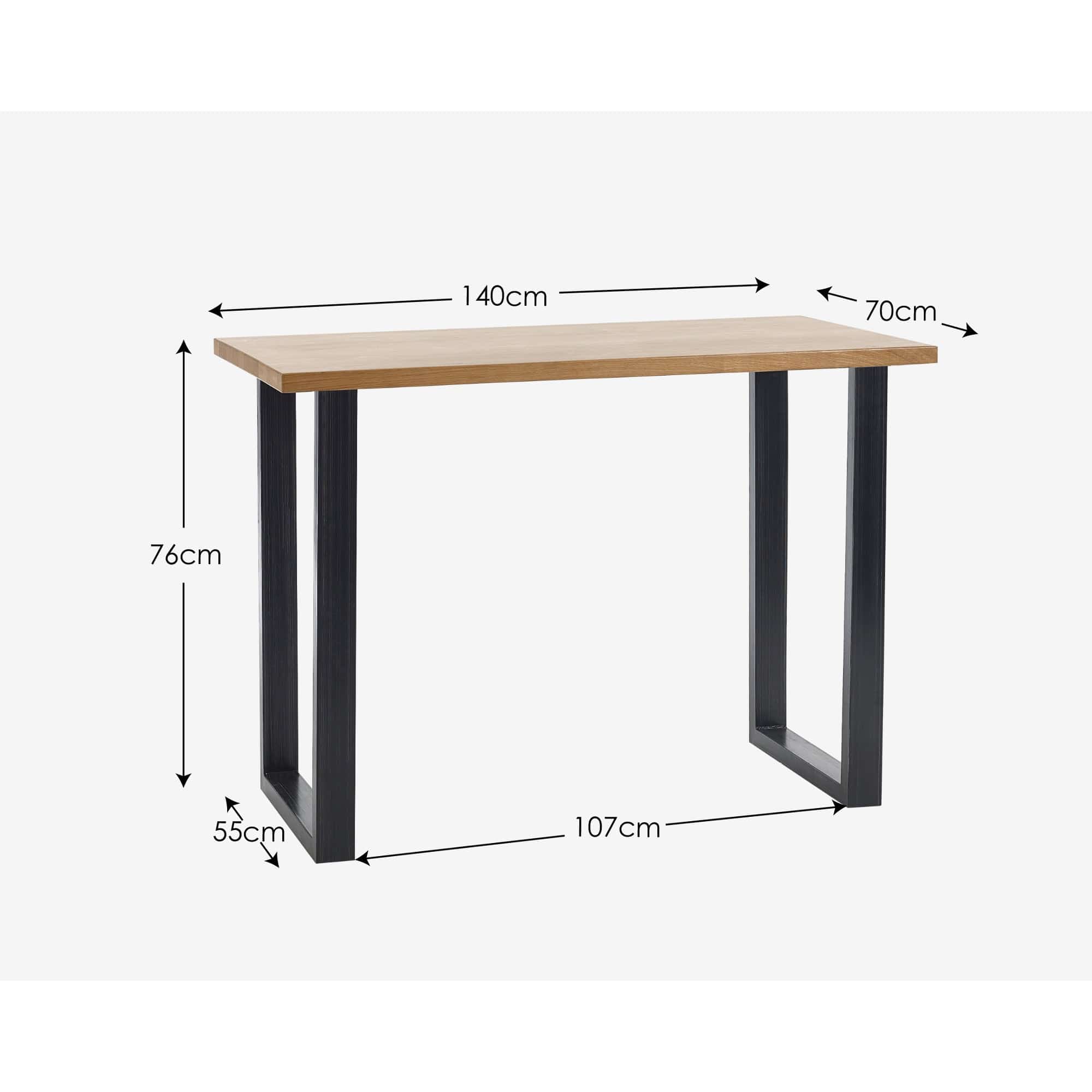 Julian Bowen Bar Table Brooklyn Bar Table Oak Bed Kings