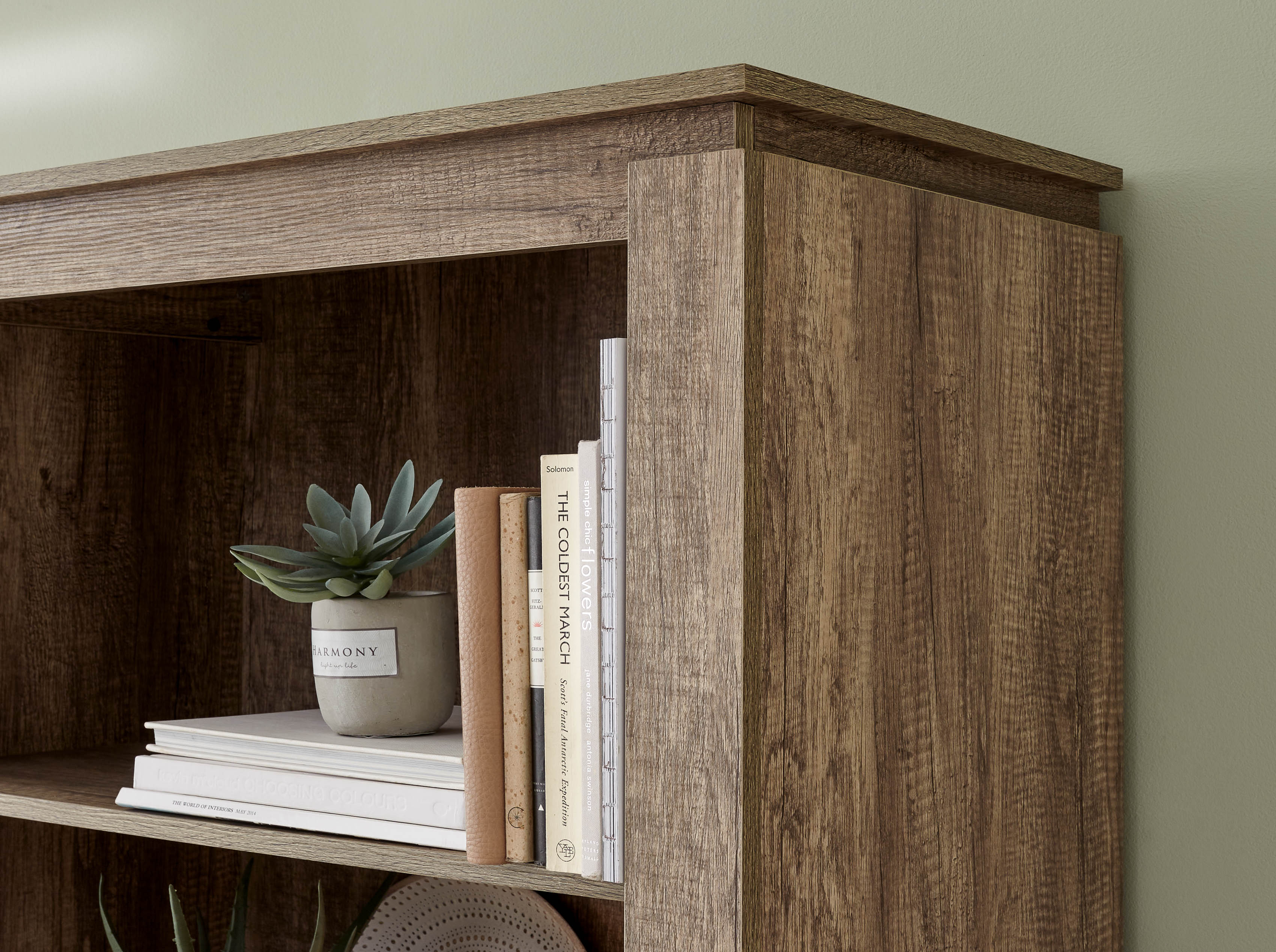 GFW Bookcase Canyon Oak Bookcase Bed Kings