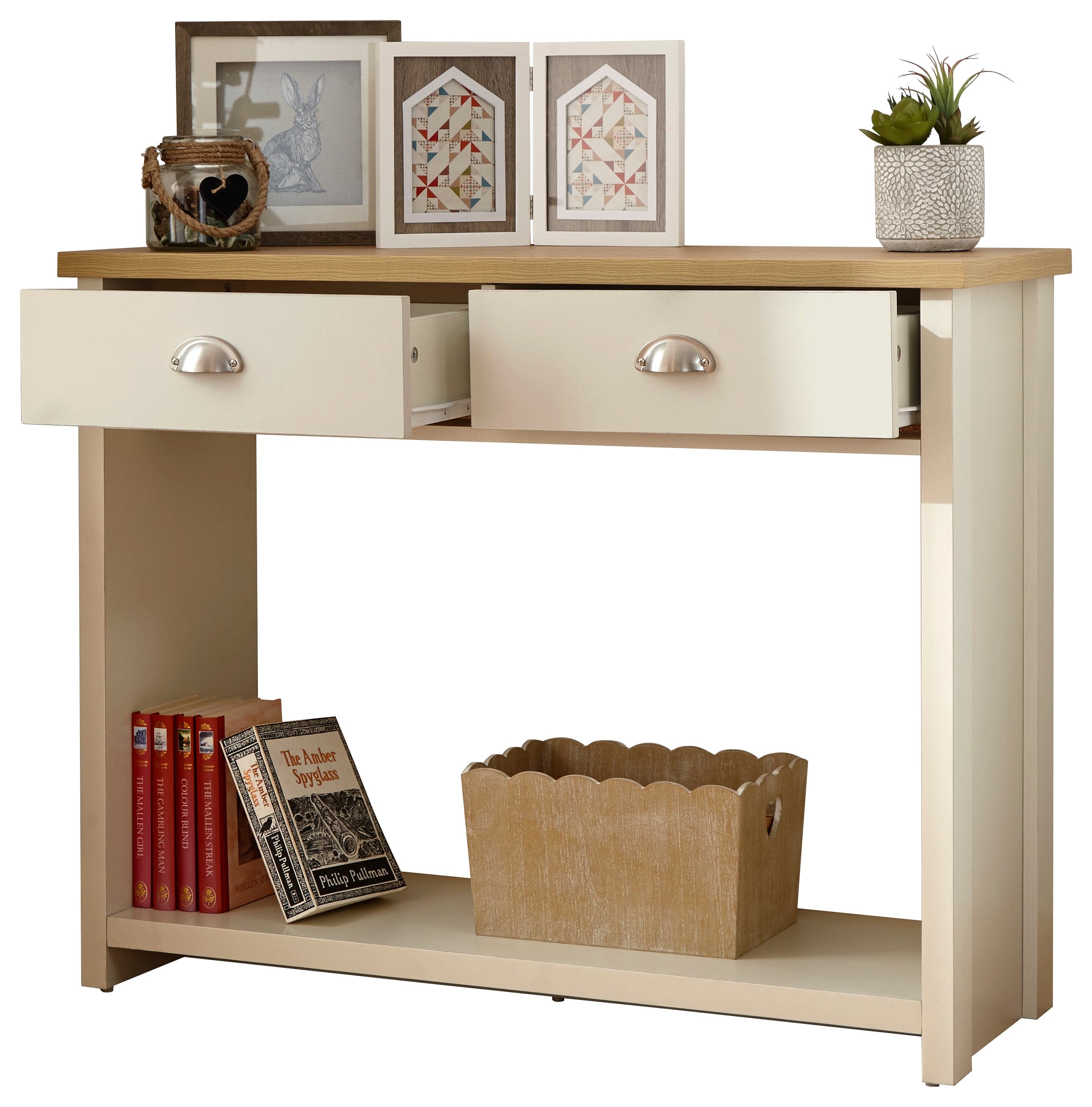 GFW Console Table Lancaster Console Hall Table Cream Bed Kings