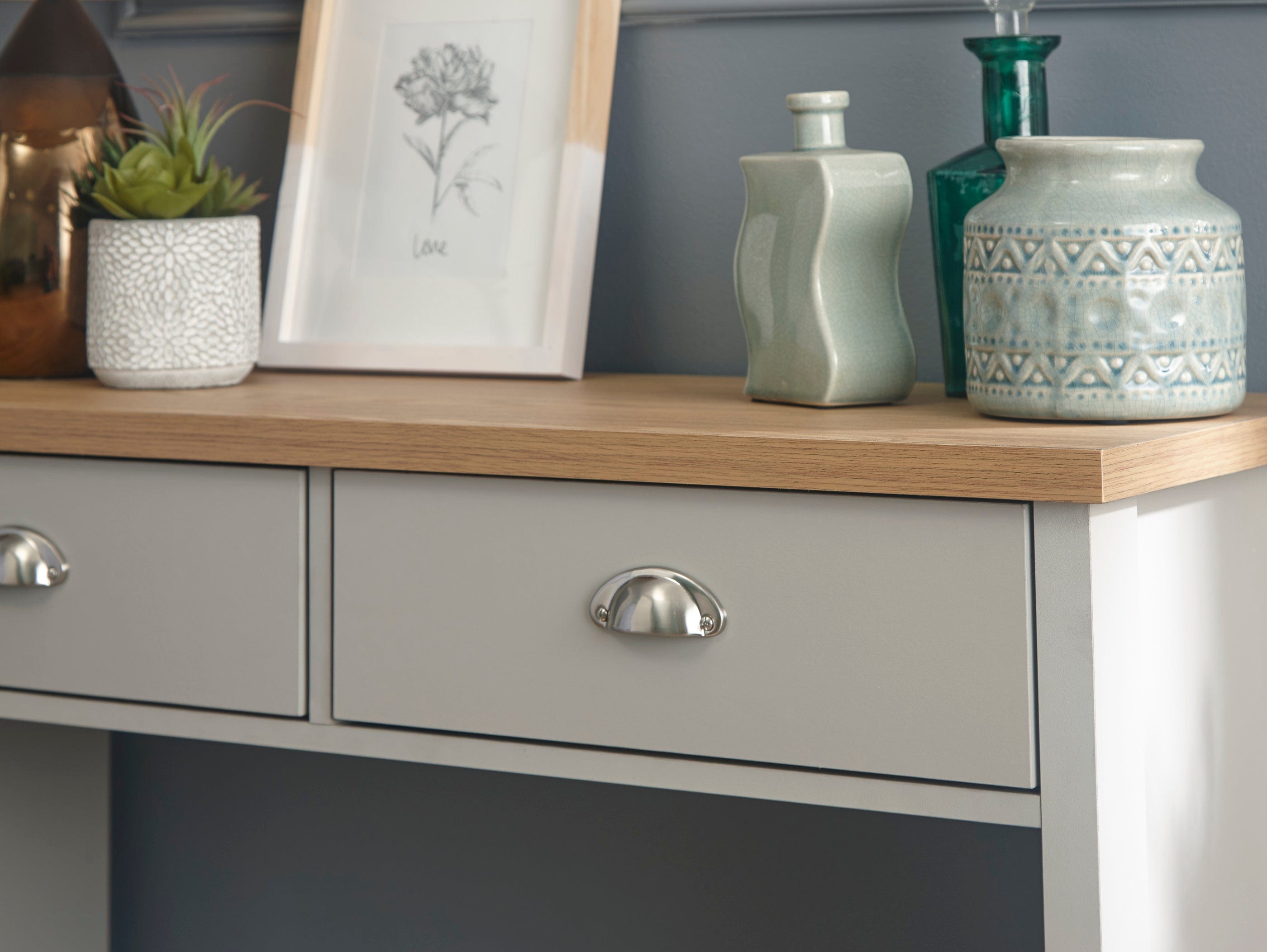 GFW Console Table Lancaster Console Hall Table Grey Bed Kings