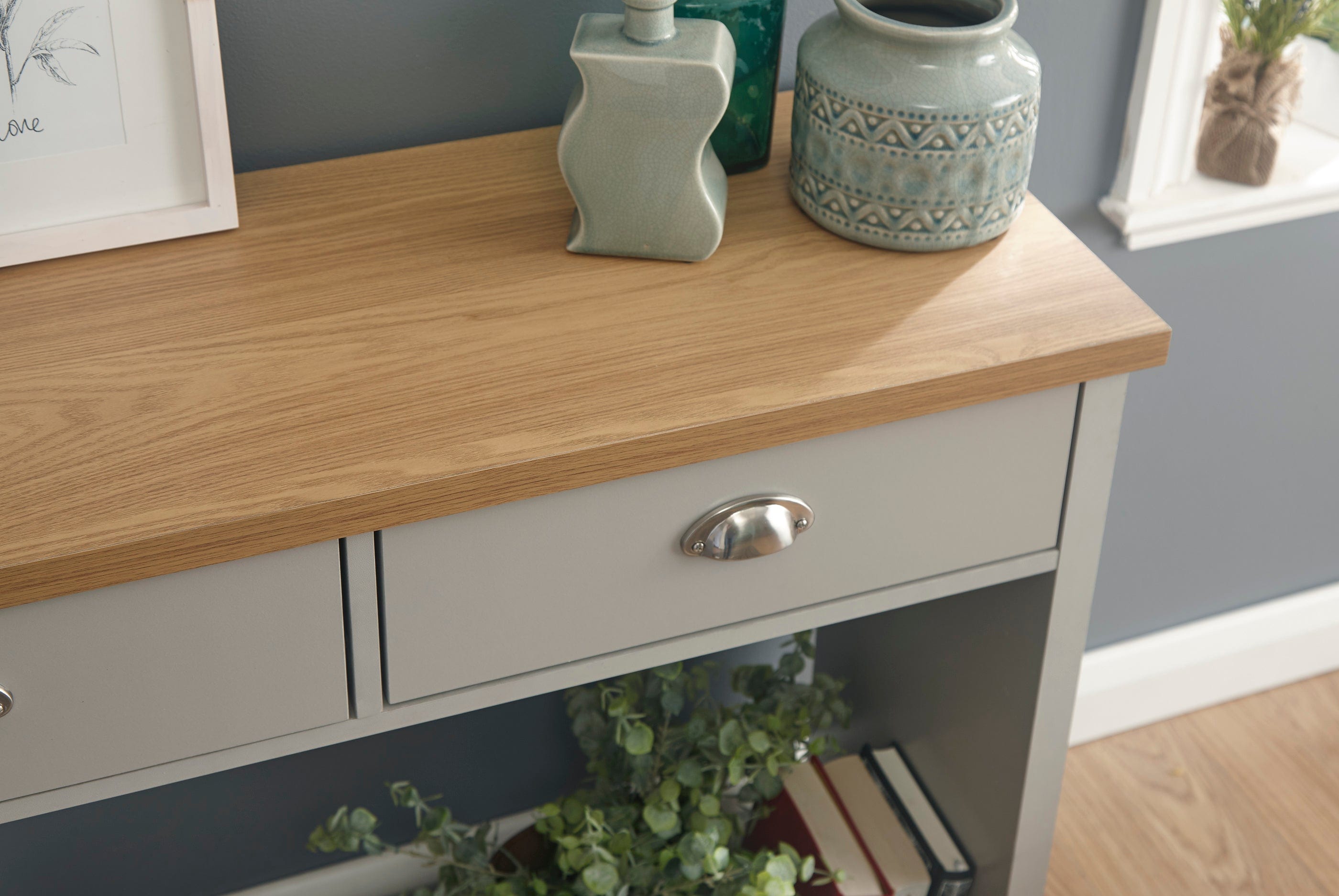 GFW Console Table Lancaster Console Hall Table Grey Bed Kings