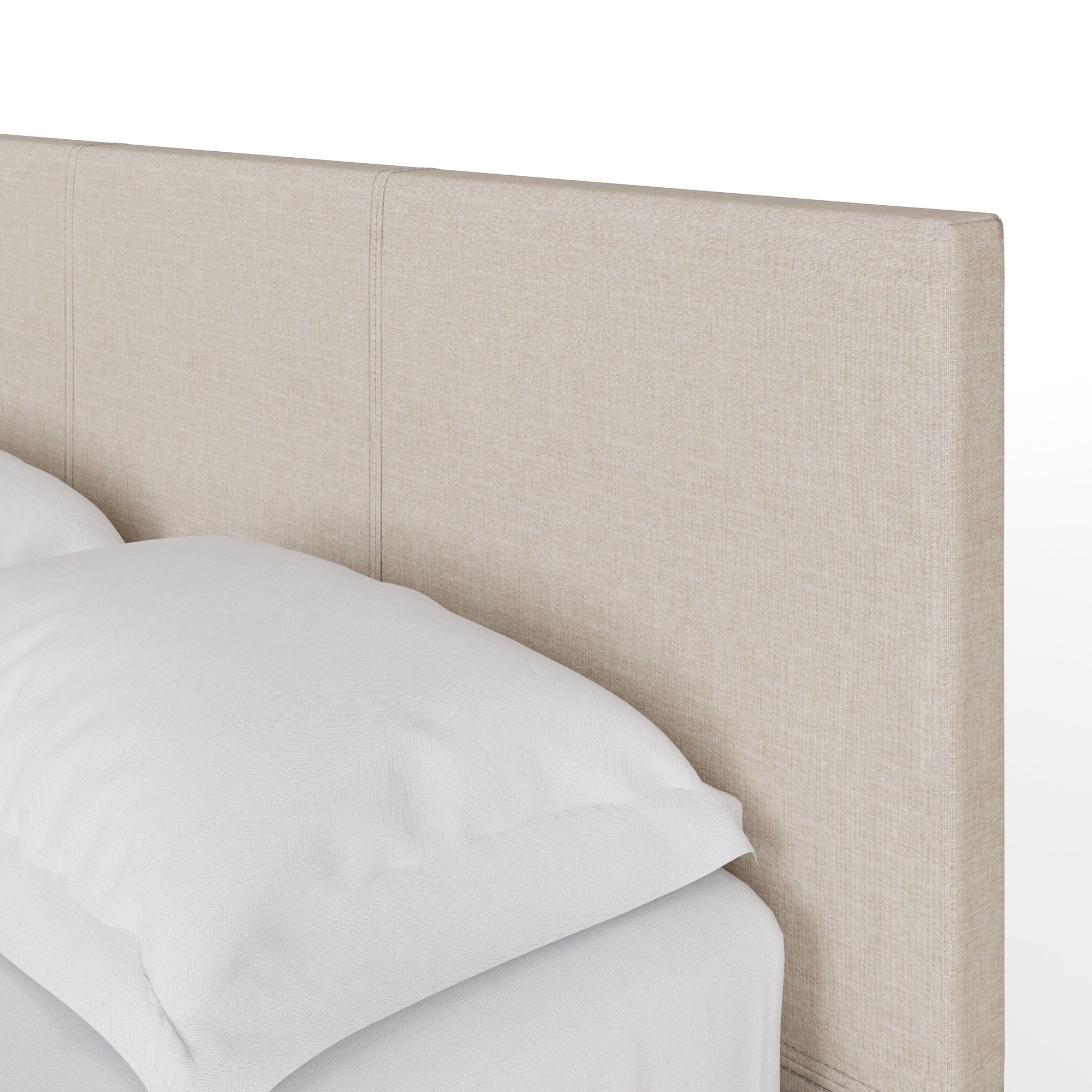 GFW Fabric Bed Side Lift Ottoman Bed Natural Bed Kings