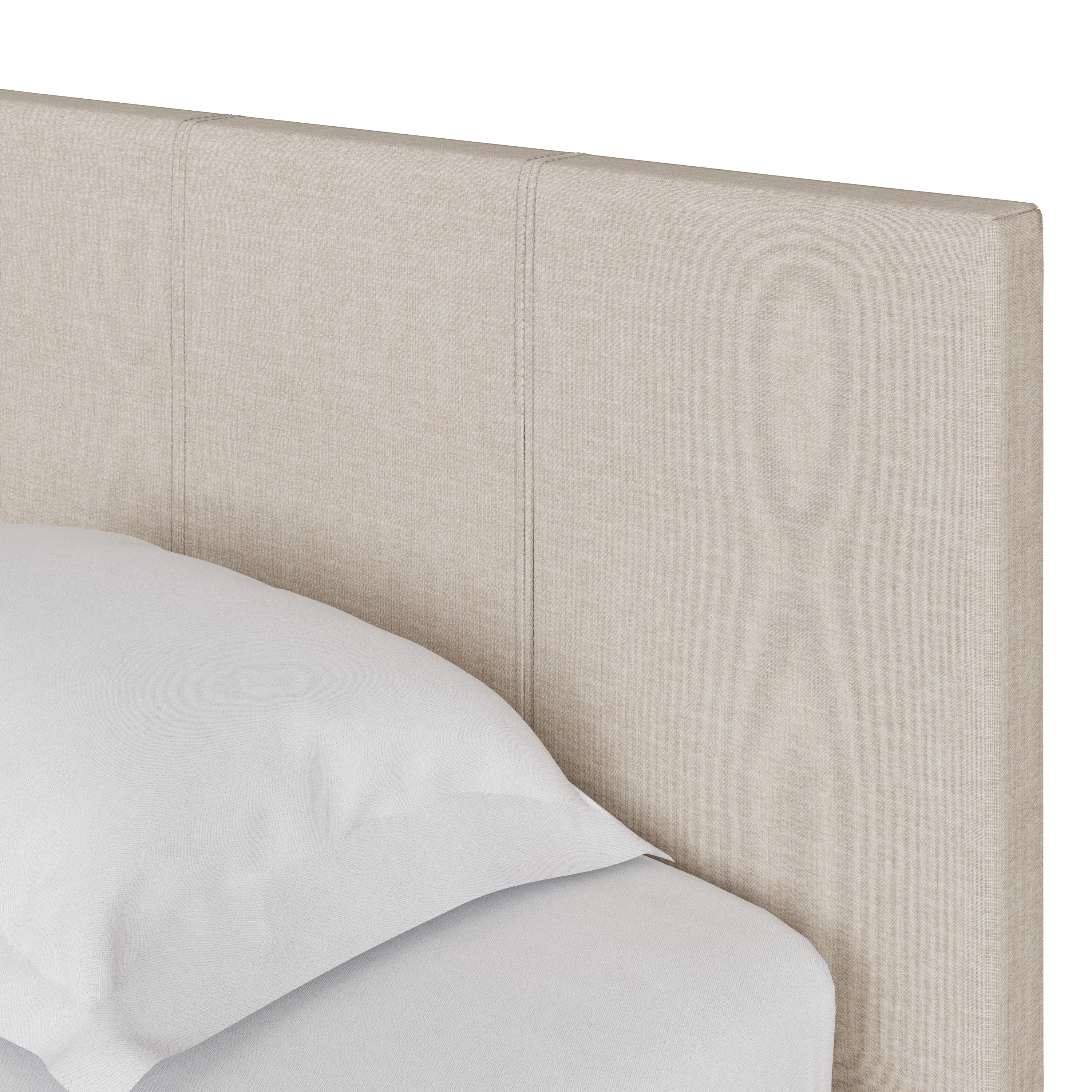 GFW Fabric Bed Side Lift Ottoman Bed Natural Bed Kings