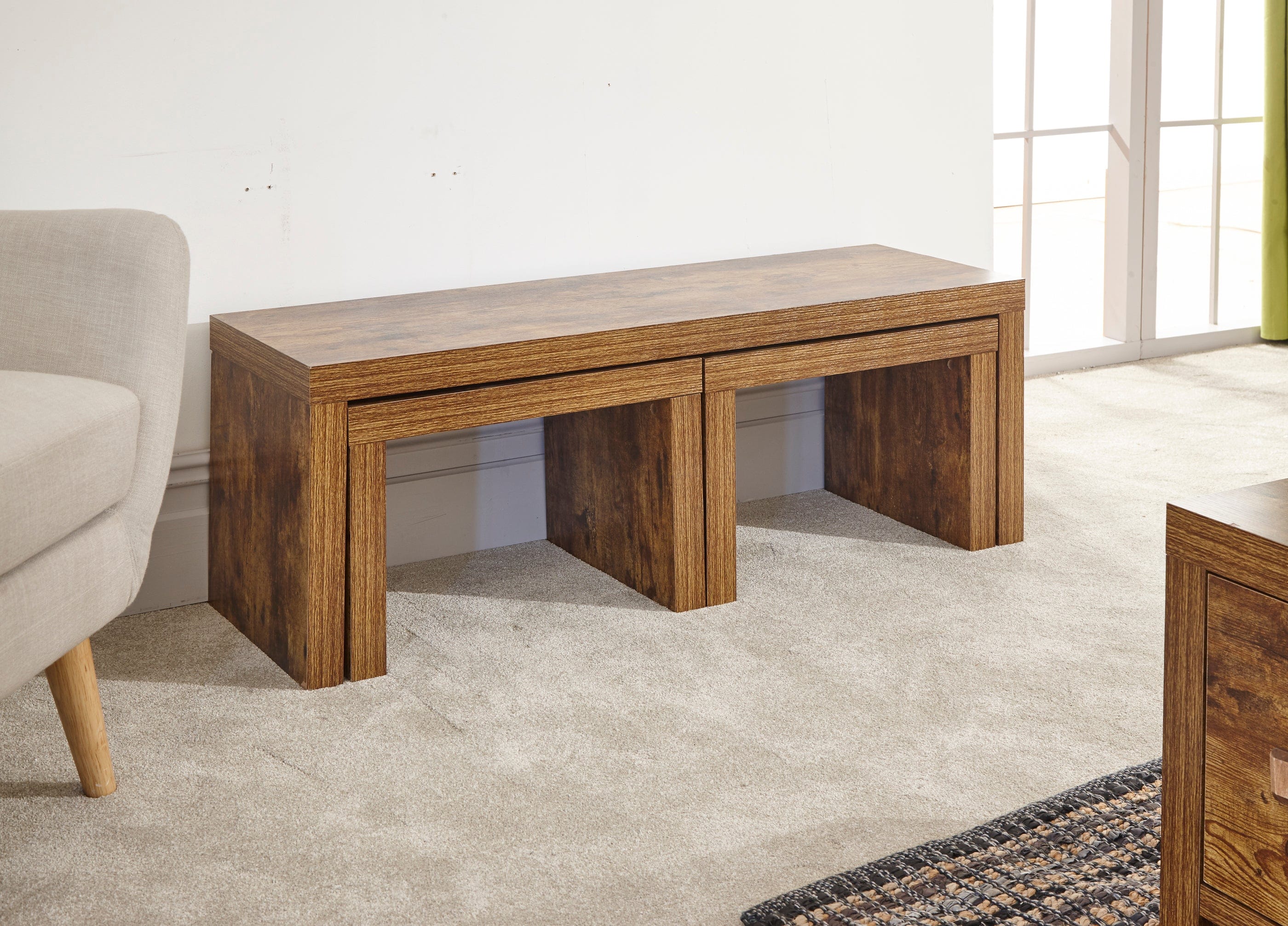 GFW Nest of Tables Jakarta Long John Nest Mango Bed Kings