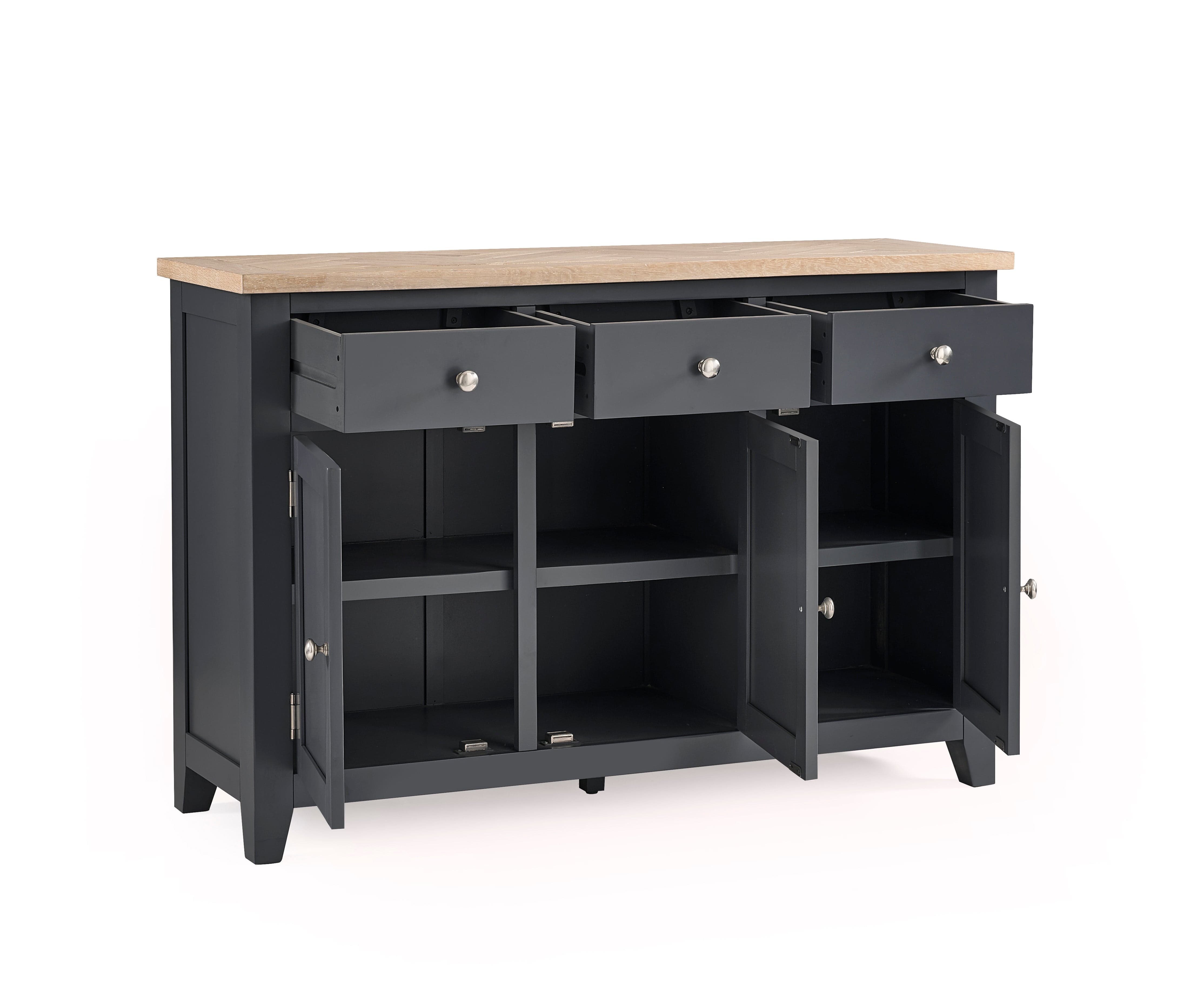 Julian Bowen Sideboard Bordeaux Sideboard Dark Grey Bed Kings