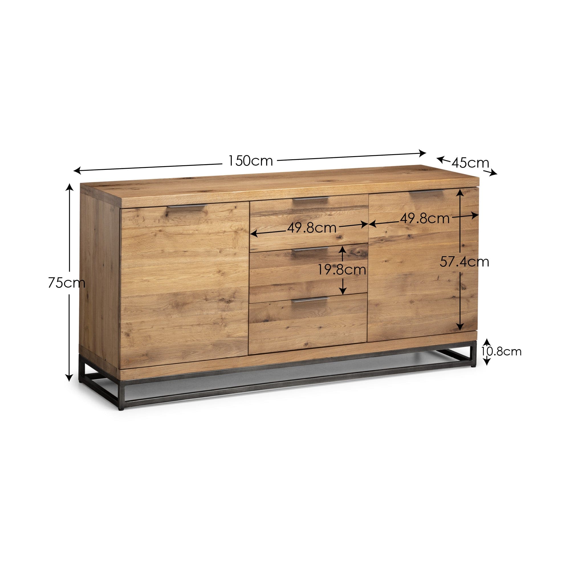 Julian Bowen Sideboard Brooklyn Oak Sideboard Bed Kings