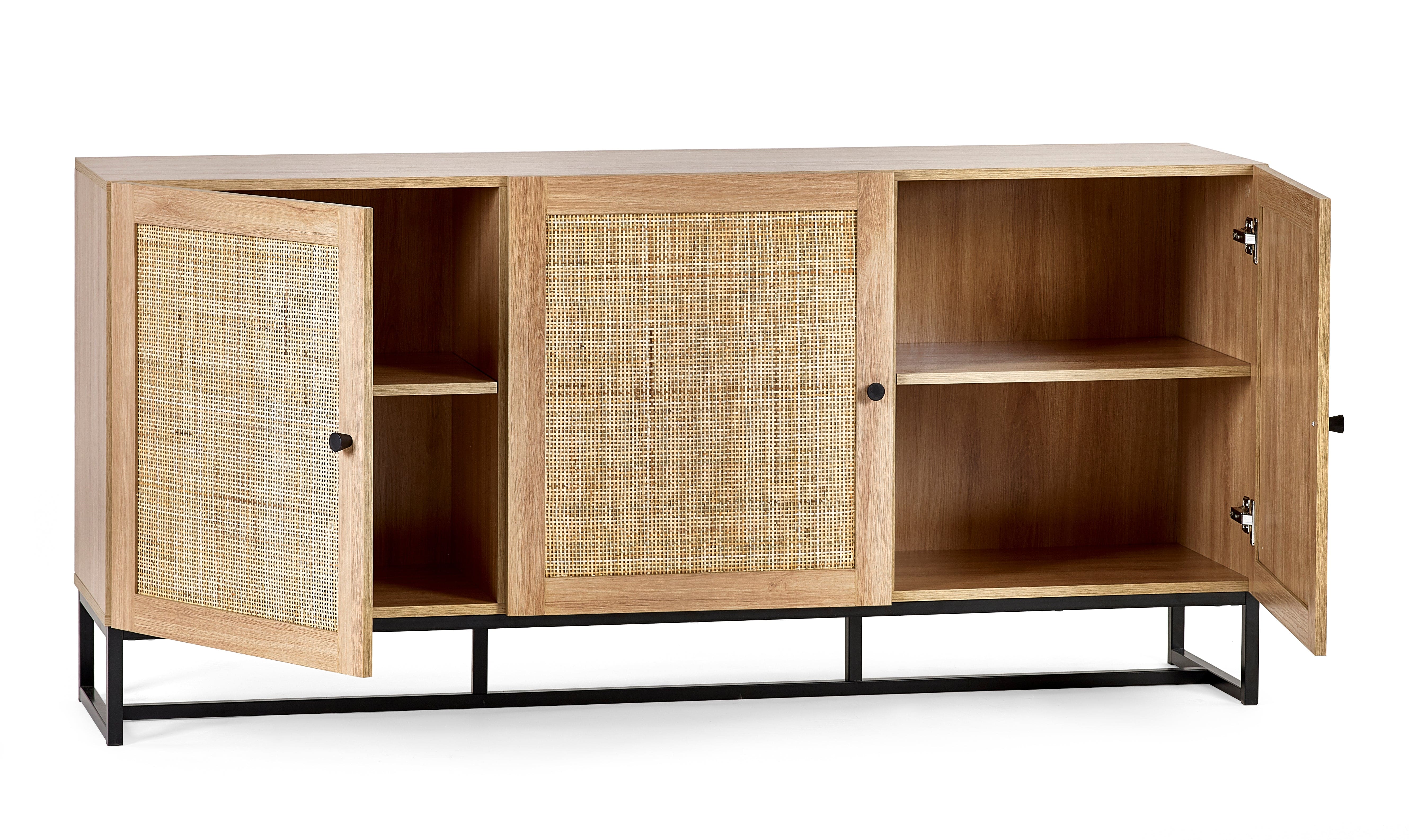 Julian Bowen Sideboard Padstow Sideboard - Oak Bed Kings