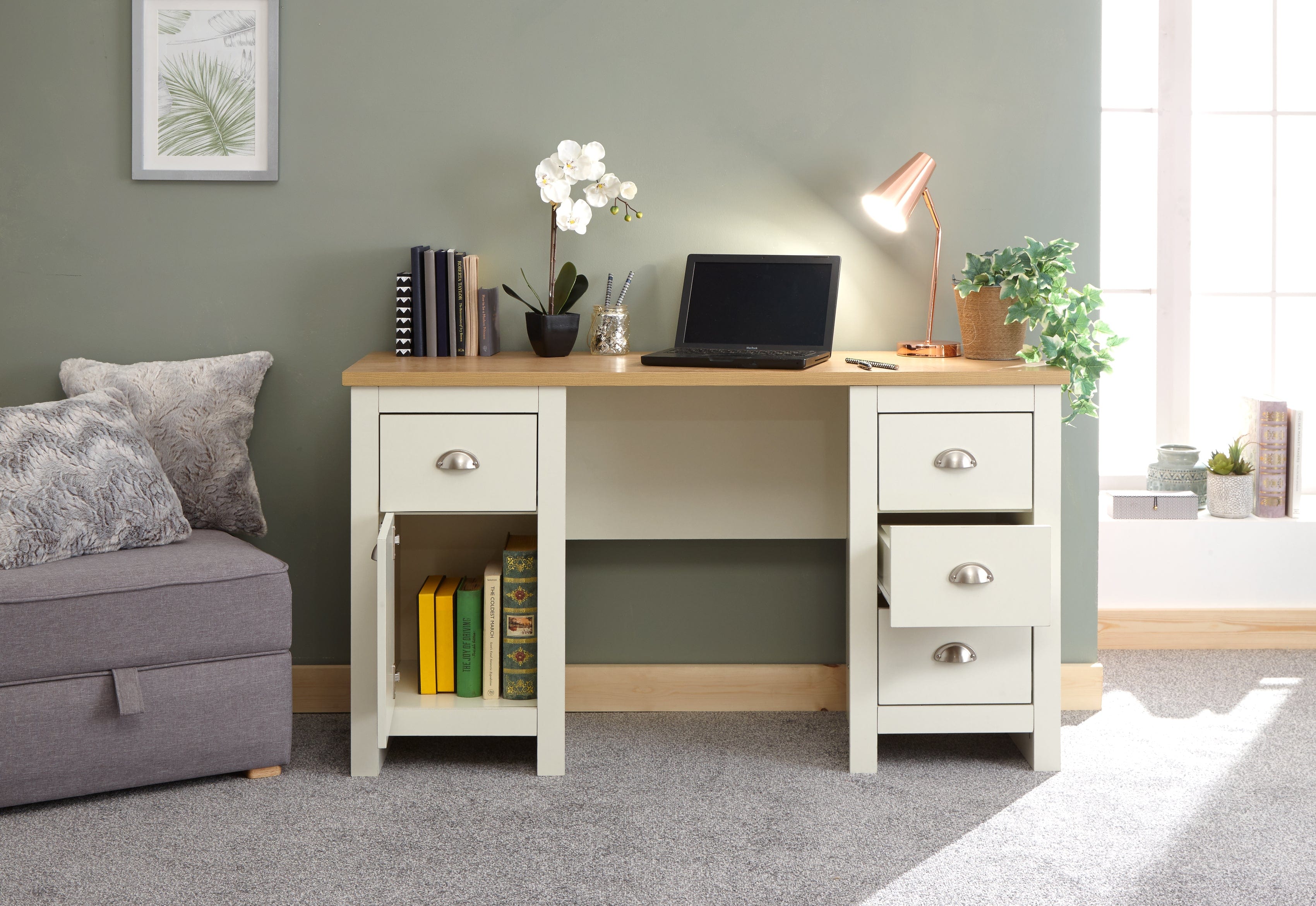 GFW Study Desk Lancaster Study Desk Cream Bed Kings