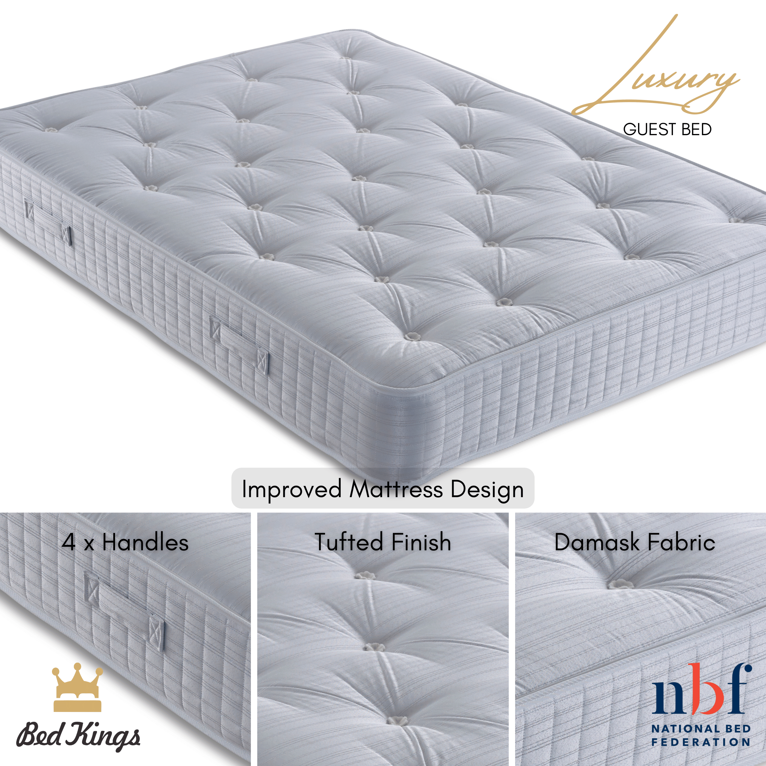Bed Kings Guest Bed Luxury Guest Bed With 2 Mattresses Bed Kings